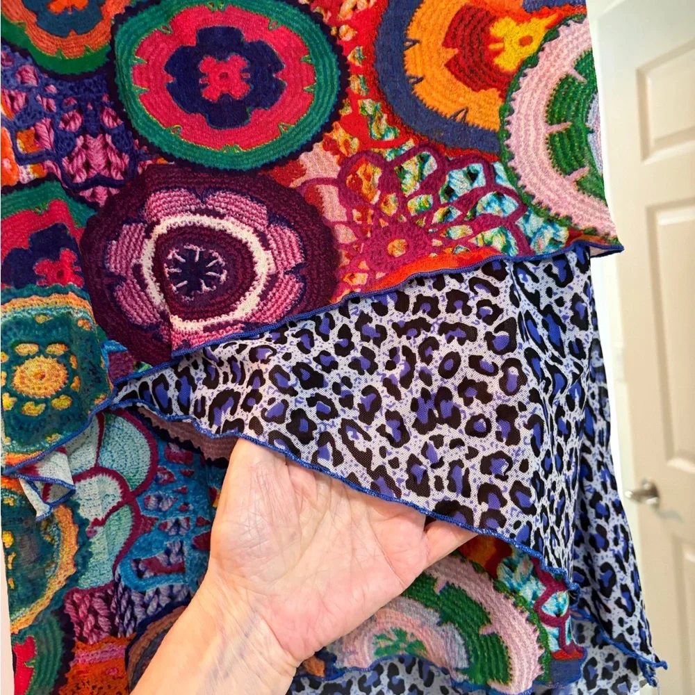 Colorful Boho High/Low Top - Picture 6 of 7